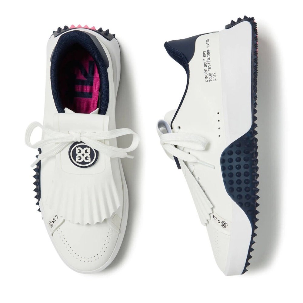 G/Fore Womens Leather Kiltie G.112 Golf Shoes SneakerS Snow/Twilight Sz 9.5 NEW - Picture 10 of 10